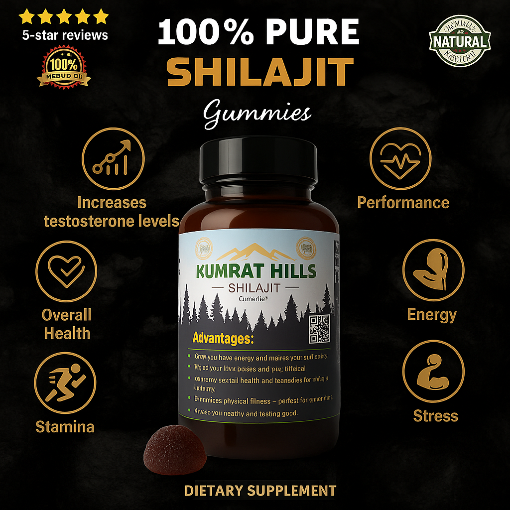 Kumrat Hills Shilajit Gummies – Cherry Flavored