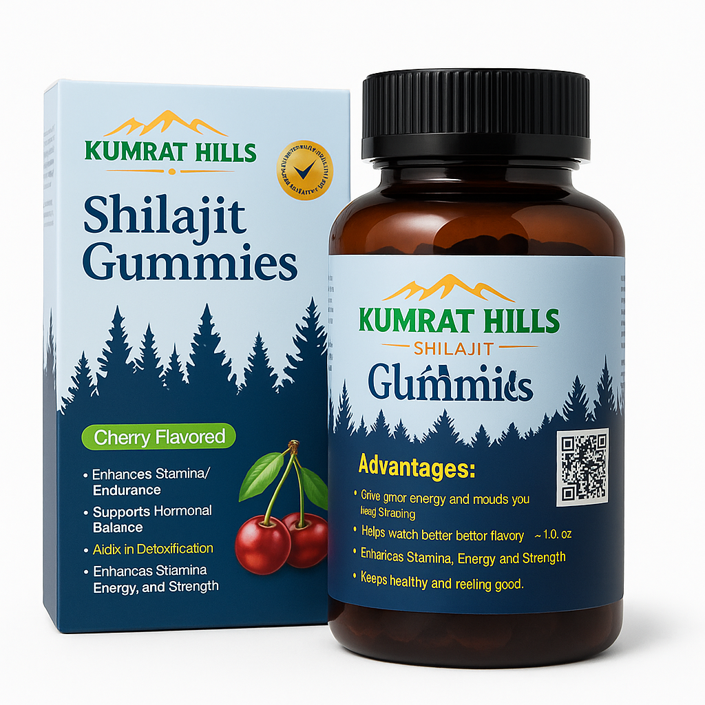 Kumrat Hills Shilajit Gummies – Cherry Flavored